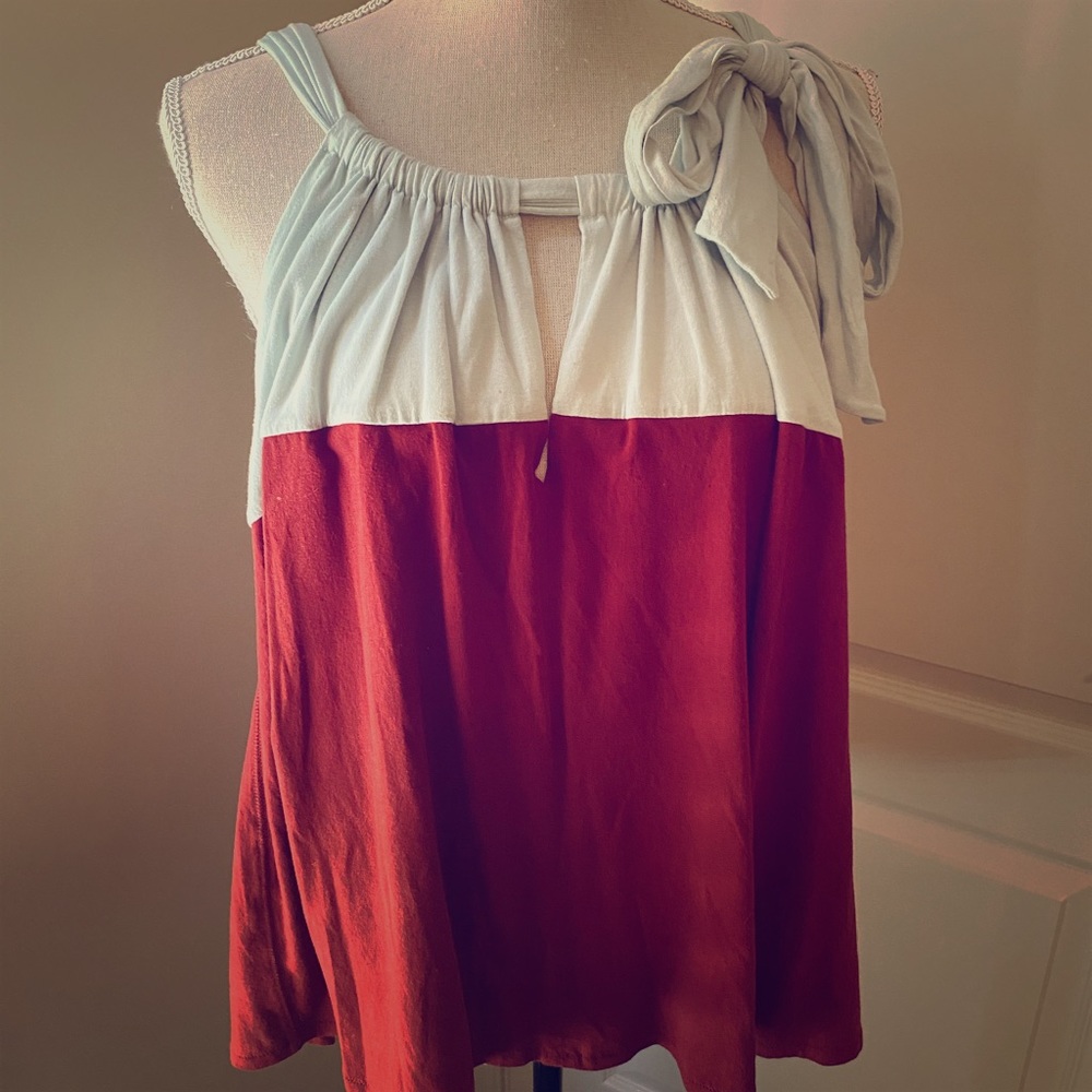 Loose fitting top.